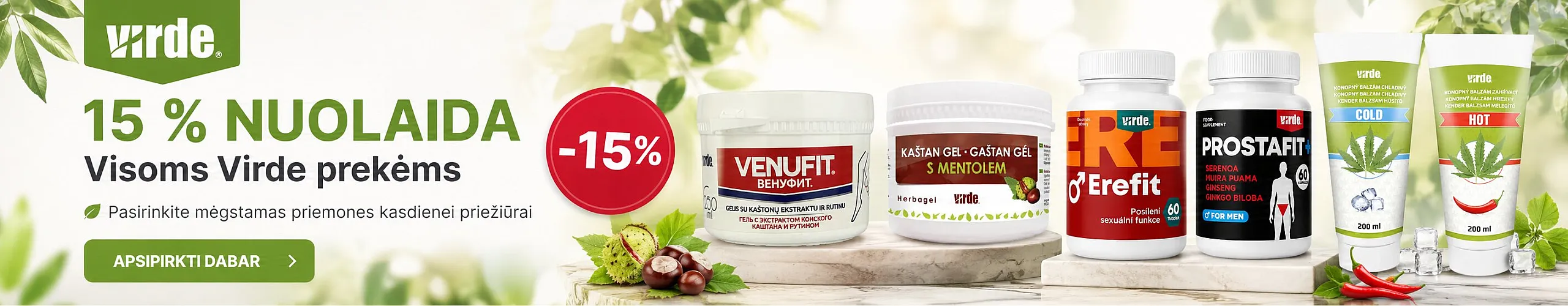 VIRDE – natūralūs sveikatos ir kūno priežiūros produktai