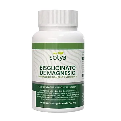 Sotya Magnio bisglicinatas su cinku ir vitaminu D3, 100 kapsulių