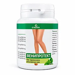 Veniprotect venų stiprinimui ir kojų lengvumui, 60  tablečių
