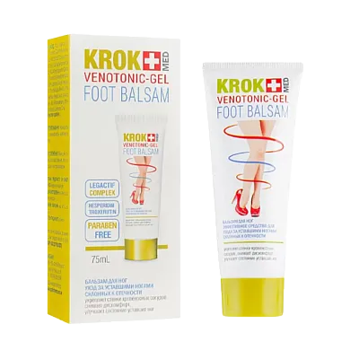 „Krok-med Venotonic-gel“ Balzamas-gelis pavargusioms kojoms, 75 ml