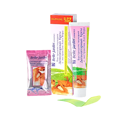 Belle Jardin depiliuojamasis kremas su alavijų ekstraktu, 125 ml 