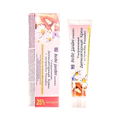 Belle Jardin depiliuojamasis kremas su ramunėlių ekstraktu, 125 ml 