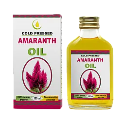 Burnočio (amaranto) sėklų šalto spaudimo, nerafinuotas aliejus, 100 ml