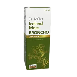 Dr. Muller sirupas kvėpavimo takams, imunitetui su islandine kerpena ir vitaminu C, 110 ml