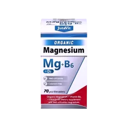 JutaVit Organinis magnis + B6 + D3, 70 tablečių