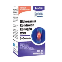 JutaVit Gliukozaminas + chondroitinas + MSM + kolagenas + vitaminai C ir D, 120 tablečių