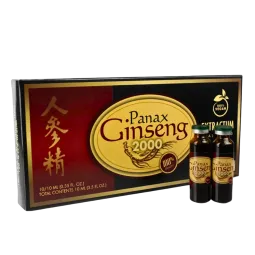 Kininis ženšenis 2000 mg (Panax ginseng), 10 buteliukų