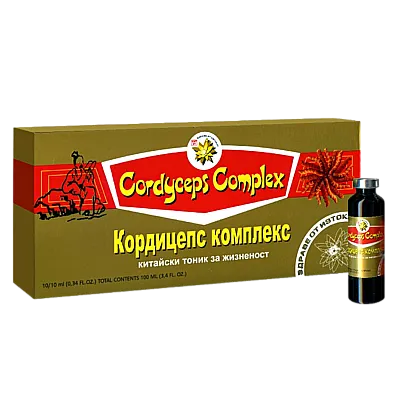 Kininio Kordicepso kompleksas, 10 buteliukų 