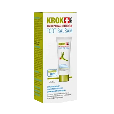 „Krok-med Piatočnaja Špora“ balzamas kulnams, 75 ml