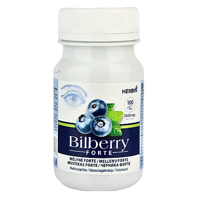 Mėlynė forte, 100 tablečių