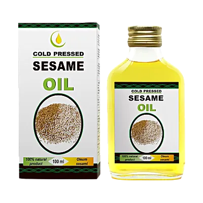 Sezamų sėklų šalto spaudimo, nerafinuotas aliejus, 100 ml
