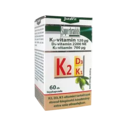 JutaVit Vitaminai K2 + D3 + K1, 60 kapsulių
