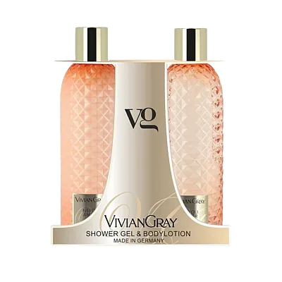 Gemstone „Neroli & Amber“ dušo želė ir losjonas kūnui, rinkinys, 2 x 300 ml