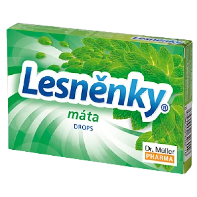 Dr. Muller Ledinukai su pipirmėčių eteriniu aliejumi, mentoliu, medumi ir vitaminu C, 9 pastilės
