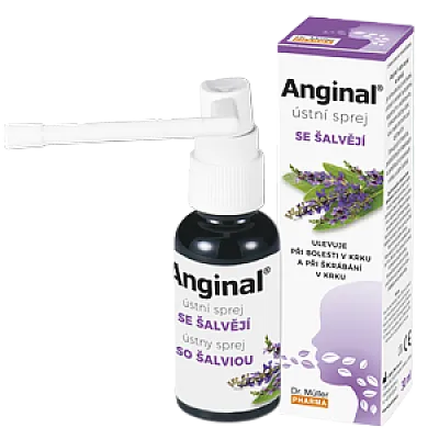 Dr. Muller anginal purškalas gerklei su šalaviju, 30 ml