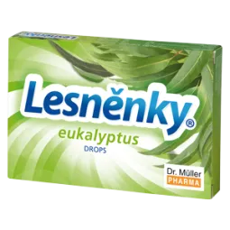 Dr. Muller ledinukai su eukaliptų et. aliejumi, mentoliu, medumi ir vit. C, 9 pastilės