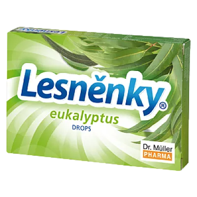 Dr. Muller ledinukai su eukaliptų et. aliejumi, mentoliu, medumi ir vit. C, 9 pastilės