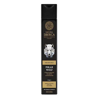 Natura siberica šampūnas-balzamas 2 in 1 polar wolf vyrams, 250 ml