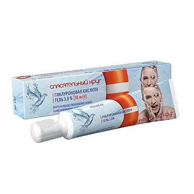 Gelbėjimo ratas®, hialurono rūgšties gelis veidui 3,0%, 40 g