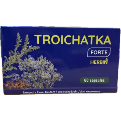 Troičatka forte žarnynui, 60 kapsulių