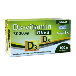 JutaVit vitaminas D3 olive extra virgin, 100 kapsulių