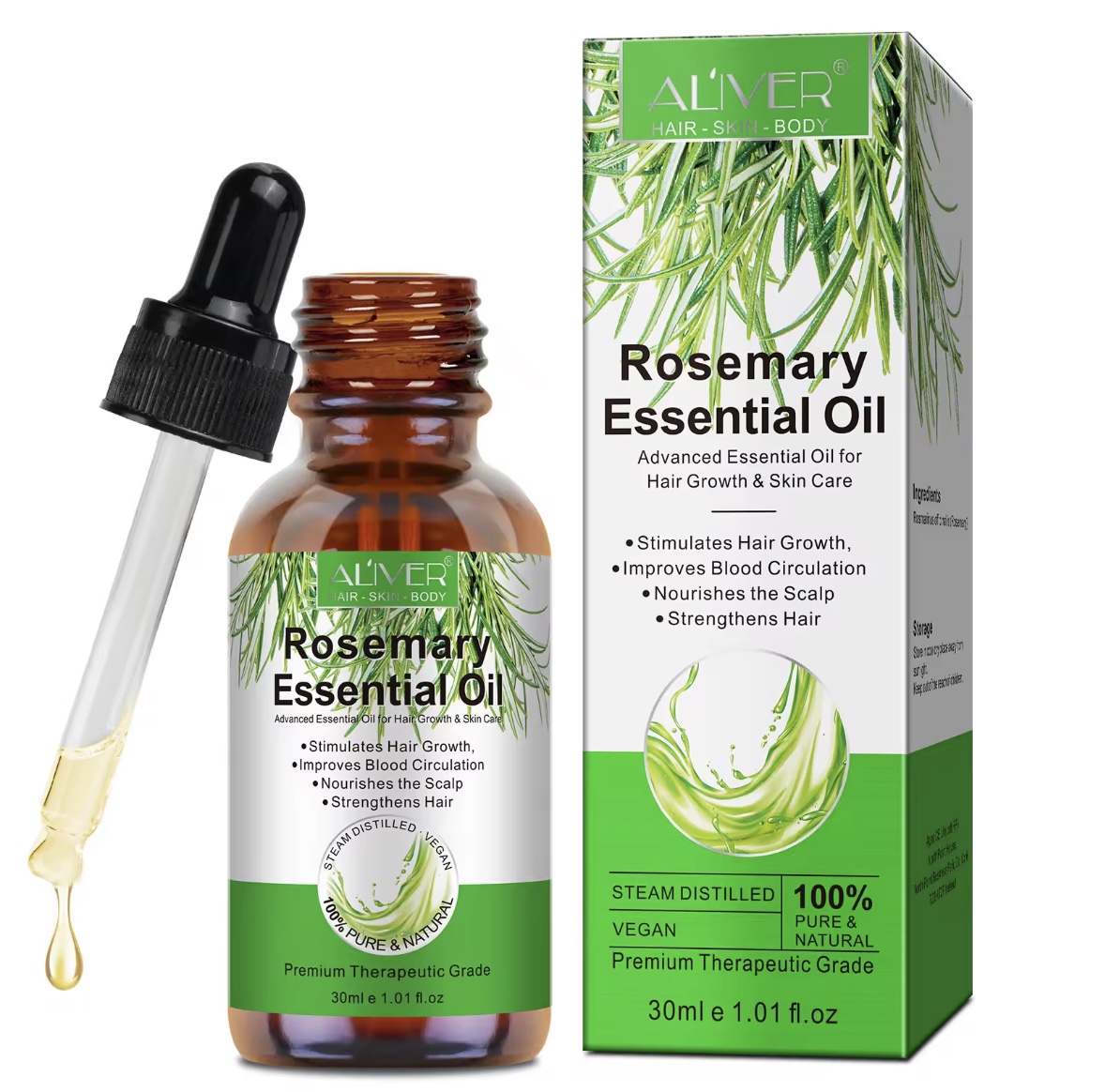 Ätherisches Rosmarinöl 100 Ml – Für Haar, Nägel & Haut, Mit Applikator